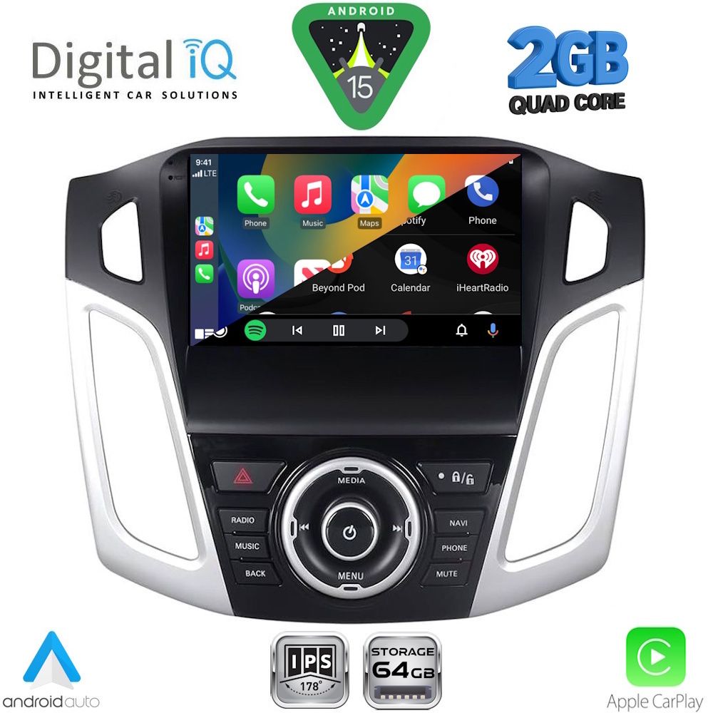 DIGITAL IQ RSD 1157_CPA (9inc) MULTIMEDIA TABLET for FORD FOCUS mod. 2011-2018 - immagine 2