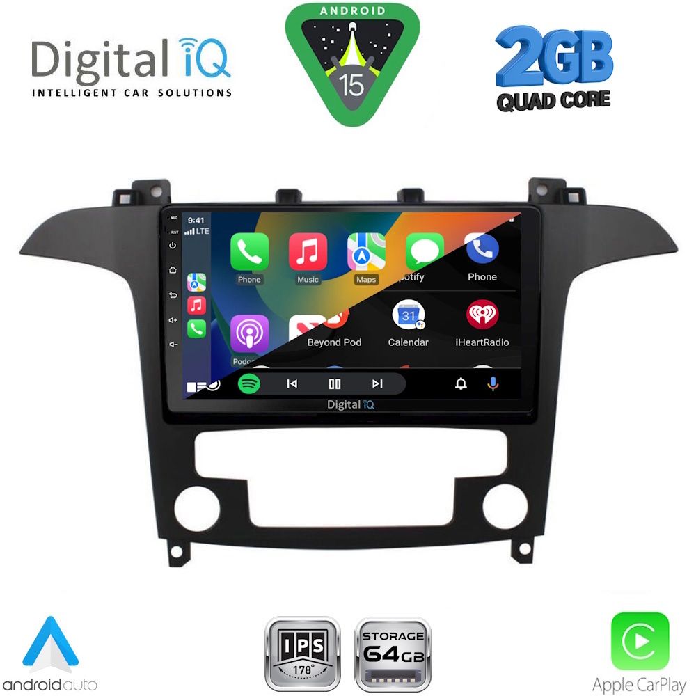 DIGITAL IQ RSD 1175_CPA CLIMA (9inc) MULTIMEDIA TABLET for FORD SMAX mod. 2006-2014 - immagine 2