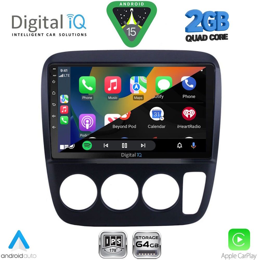 DIGITAL IQ RSD 1196_CPA A/C (9inc) MULTIMEDIA TABLET for HONDA CRV mod. 1996-2006 - immagine 2