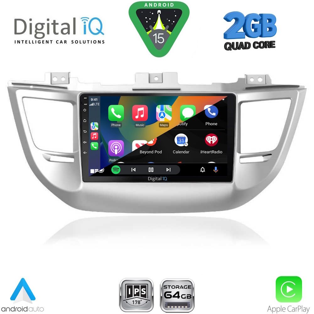 DIGITAL IQ RSD 1243_CPA (9inc) MULTIMEDIA TABLET for HYUNDAI TUCSON mod. 2015-2019 - immagine 2
