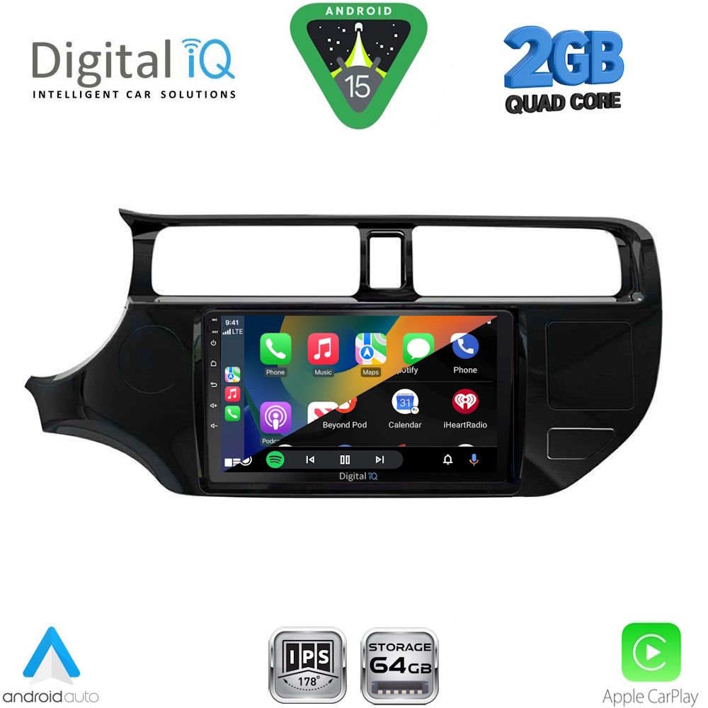 DIGITAL IQ RSD 1314_CPA (9inc) MULTIMEDIA TABLET for KIA RIO mod. 2012-2015 - immagine 2