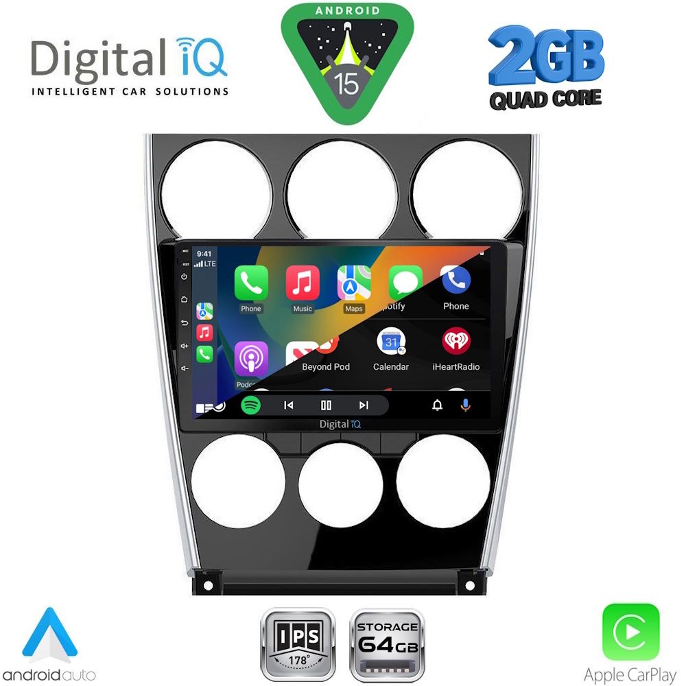 DIGITAL IQ RSD 1375_CPA (9inc) MULTIMEDIA TABLET for MAZDA 6 (FACELIFT) mod. 2005-2008 - immagine 2