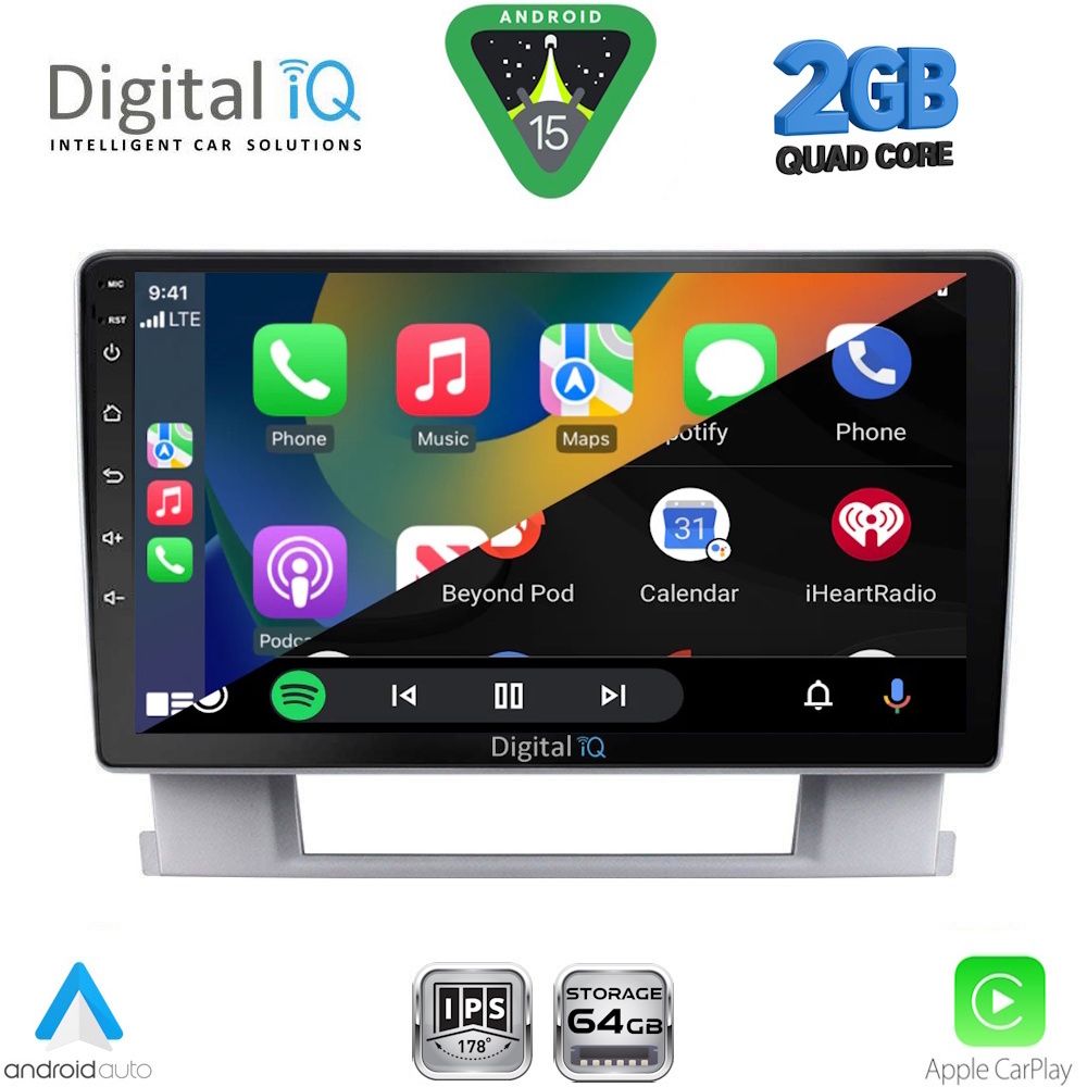 DIGITAL IQ RSD 1482_CPA (9inc) MULTIMEDIA TABLET for OPEL ASTRA J mod. 2010-2016 - immagine 2