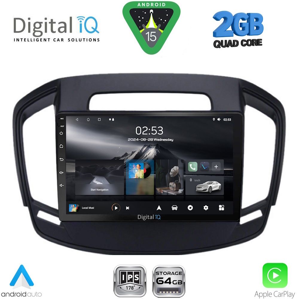DIGITAL IQ RSD 1492_CPA (9inc) MULTIMEDIA TABLET for OPEL INSIGNIA mod. 2014-2017