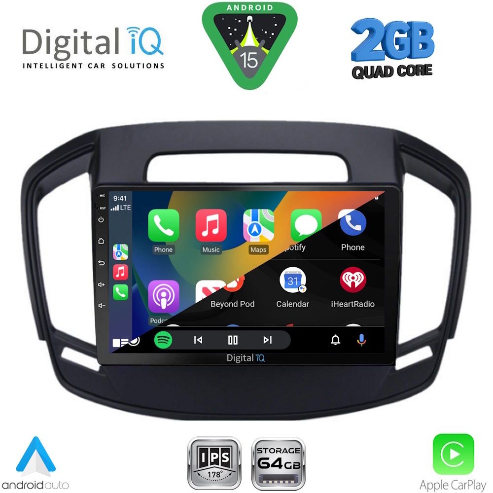 DIGITAL IQ RSD 1492_CPA (9inc) MULTIMEDIA TABLET for OPEL INSIGNIA mod. 2014-2017 - immagine 2