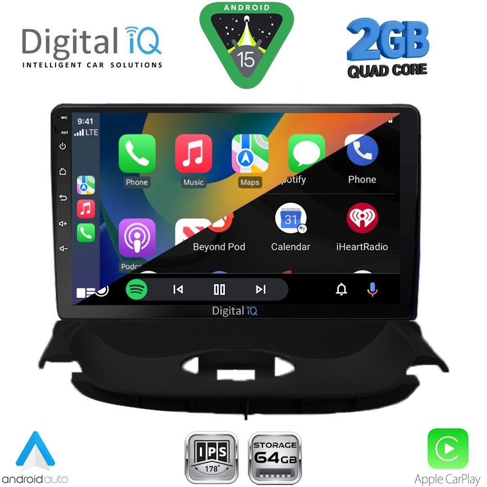 DIGITAL IQ RSD 1505_CPA (9inc) MULTIMEDIA TABLET for PEUGEOT 206 mod. 1998-2006 - immagine 2