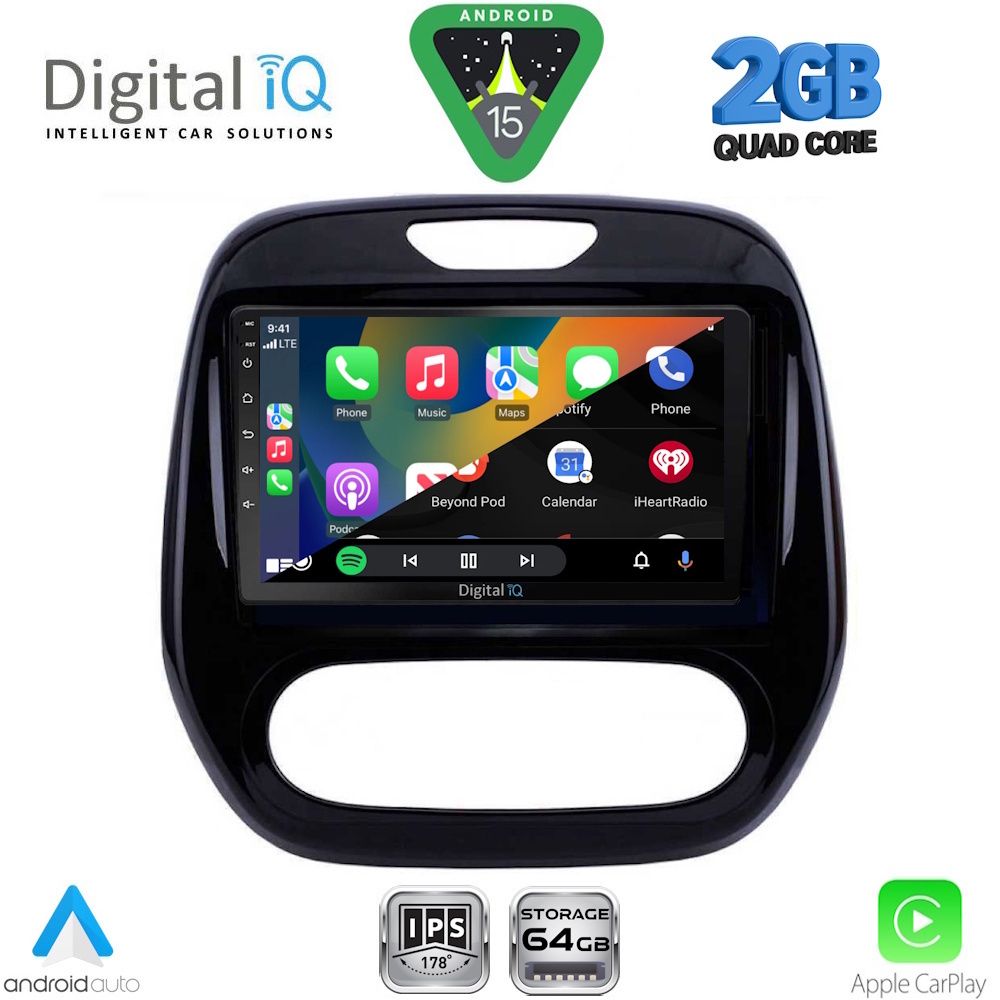 DIGITAL IQ RSD 1542_CPA (9inc) MULTIMEDIA TABLET for RENAULT CAPTUR mod. 2013-2019 - immagine 2