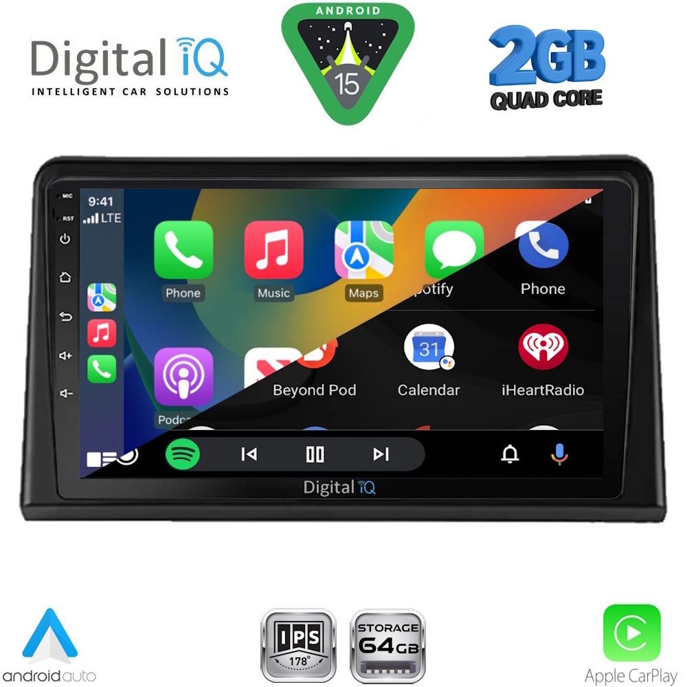 DIGITAL IQ RSD 1548_CPA (9inc) MULTIMEDIA TABLET for RENAULT EXPRESS mod. 2020-2026 - immagine 2