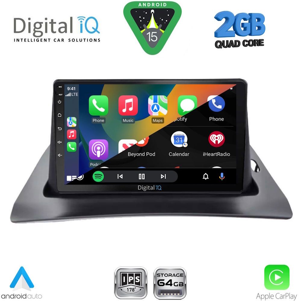 DIGITAL IQ RSD 1550_CPA (9inc) MULTIMEDIA TABLET for RENAULT KANGOO mod. 2010-2021 - immagine 2