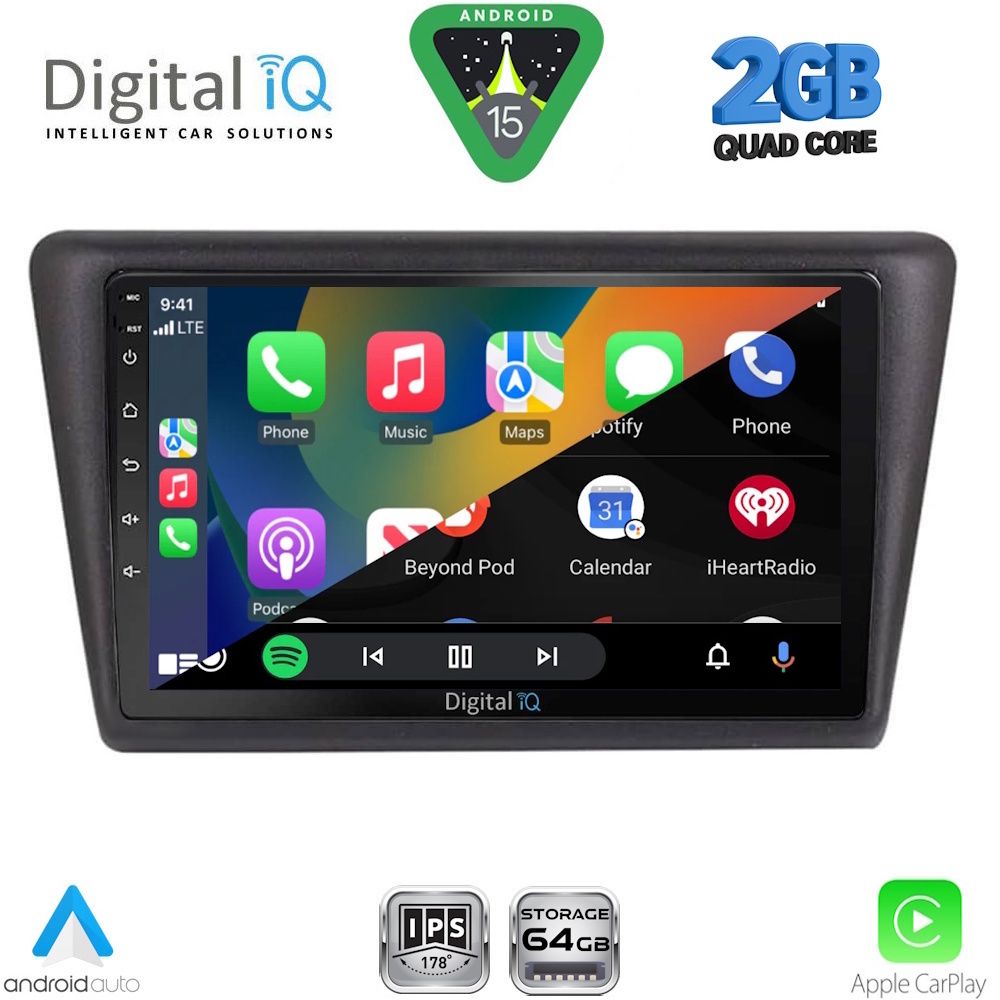 DIGITAL IQ RSD 1600_CPA (9inc) MULTIMEDIA TABLET for SKODA RAPID SPACEBACK mod. 2014-2019 - immagine 2