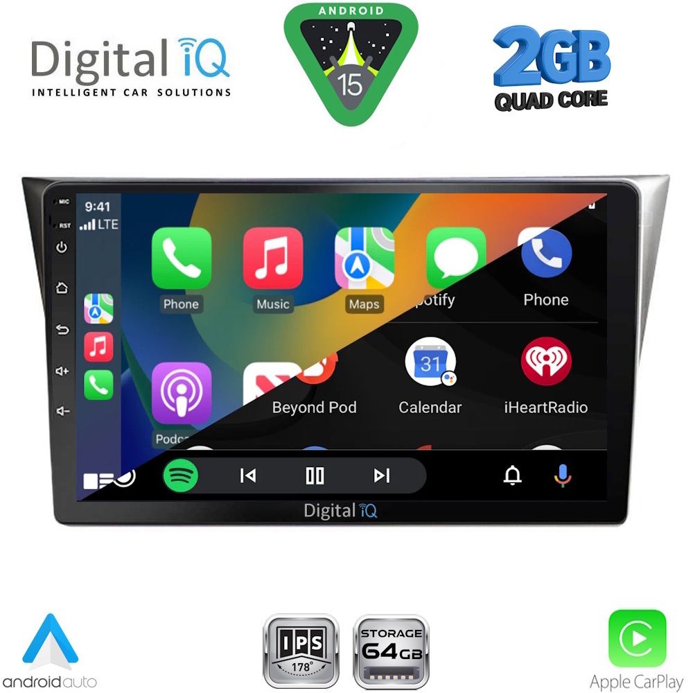 DIGITAL IQ RSD 1659_CPA (9inc) MULTIMEDIA TABLET for SUBARU IMPREZA mod. 2002-2008 - immagine 2