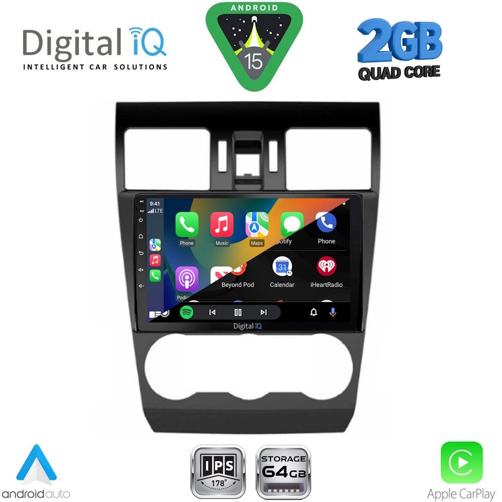 DIGITAL IQ RSD 1663_CPA (9inc) MULTIMEDIA TABLET for SUBARU FORESTER - IMPREZA - XV mod. 2013-2019 - immagine 2