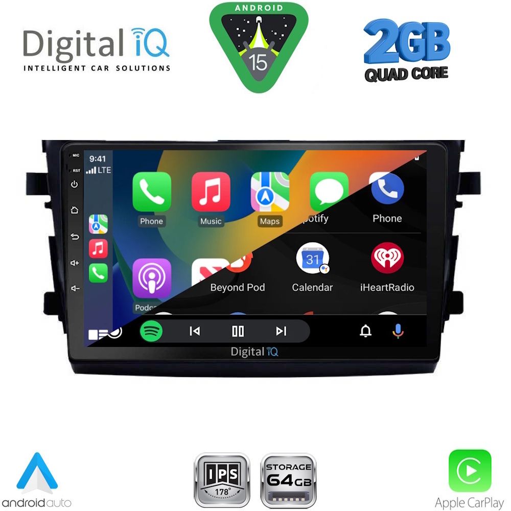 DIGITAL IQ RSD 1674_CPA (9inc) MULTIMEDIA TABLET for SUZUKI CELERIO mod. 2015-2021 - immagine 2
