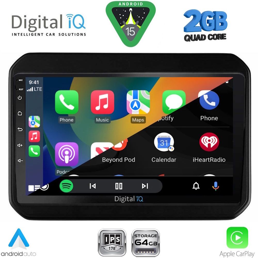 DIGITAL IQ RSD 1676_CPA (9inc) MULTIMEDIA TABLET for SUZUKI IGNIS mod. 2016-2026 - immagine 2