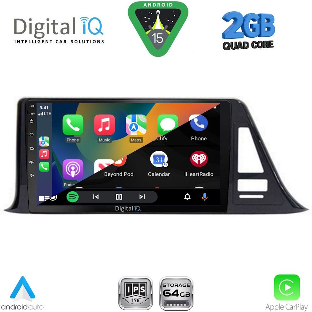 DIGITAL IQ RSD 1709_CPA (9inc) MULTIMEDIA TABLET for TOYOTA CH-R mod. 2017-2023 - immagine 2