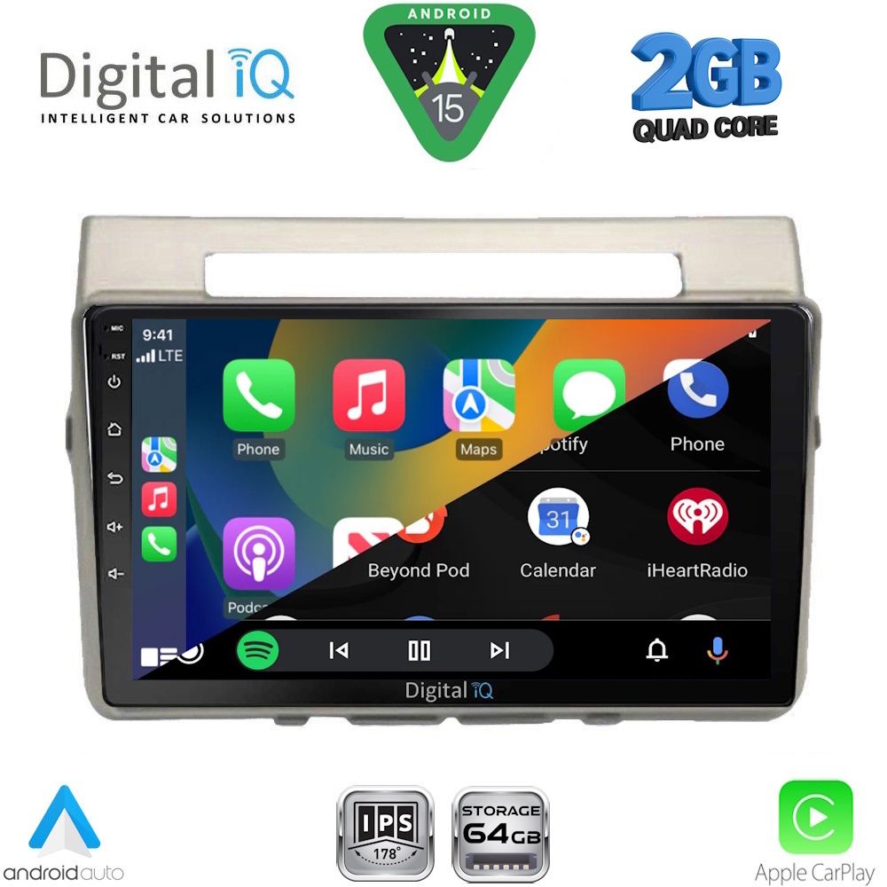 DIGITAL IQ RSD 1711B_CPA (9inc) MULTIMEDIA TABLET for TOYOTA COROLLA VERSO mod. 2004-2009 - immagine 2
