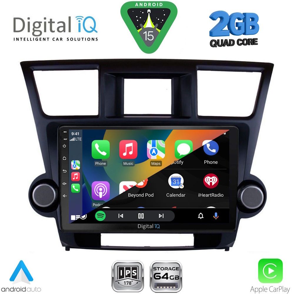 DIGITAL IQ RSD 1719_CPA (10inc) MULTIMEDIA TABLET for TOYOTA HIGHLANDER mod. 2008-2015 - immagine 2