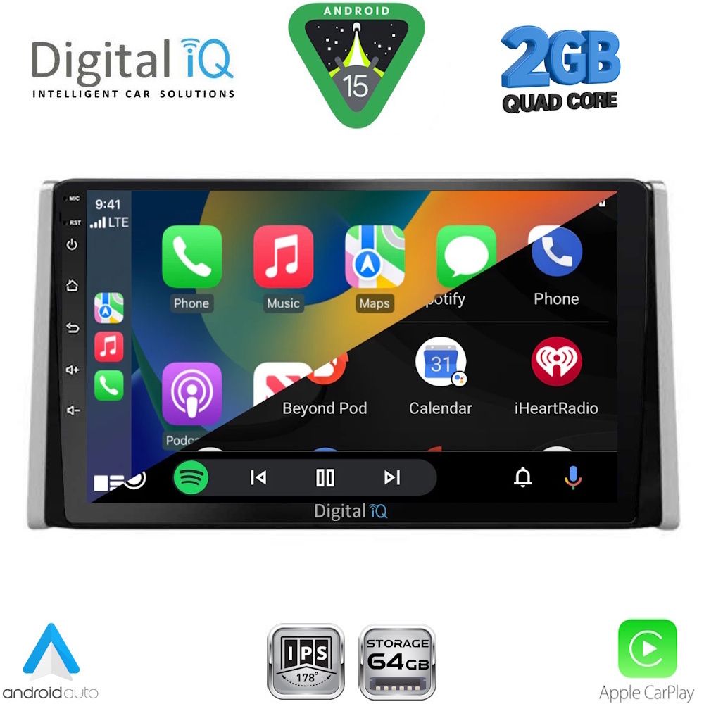 DIGITAL IQ RSD 1734_CPA (10inc) MULTIMEDIA TABLET for TOYOTA RAV 4 mod. 2019-2026 - immagine 2
