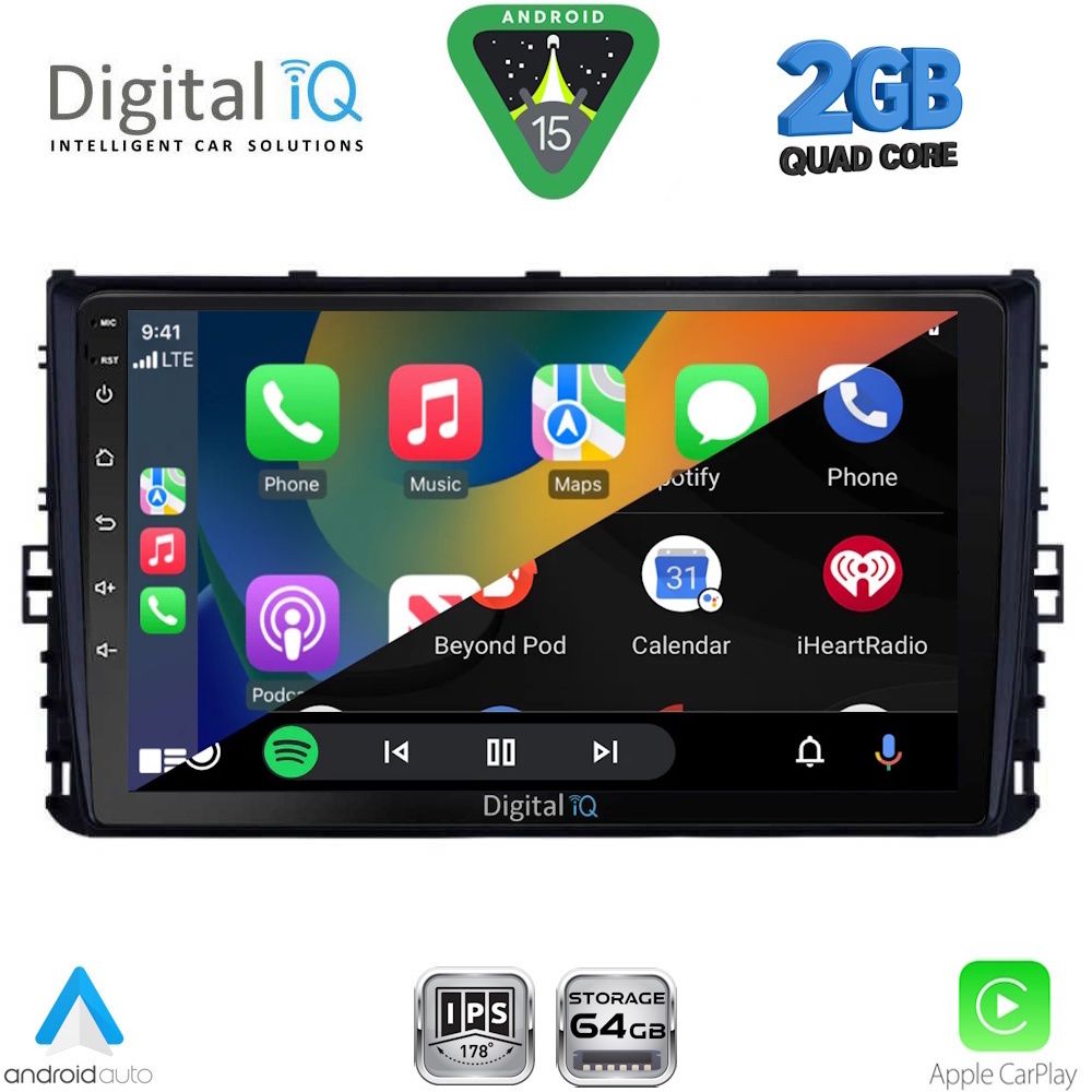 DIGITAL IQ RSD 1758_CPA (9inc) MULTIMEDIA TABLET for VW POLO – TROC – TCROSS mod. 2017-2026 - immagine 2