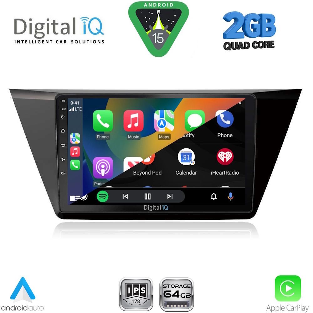 DIGITAL IQ RSD 1769_CPA (10inc) MULTIMEDIA TABLET for VW TOURAN mod. 2016-2026 - immagine 2