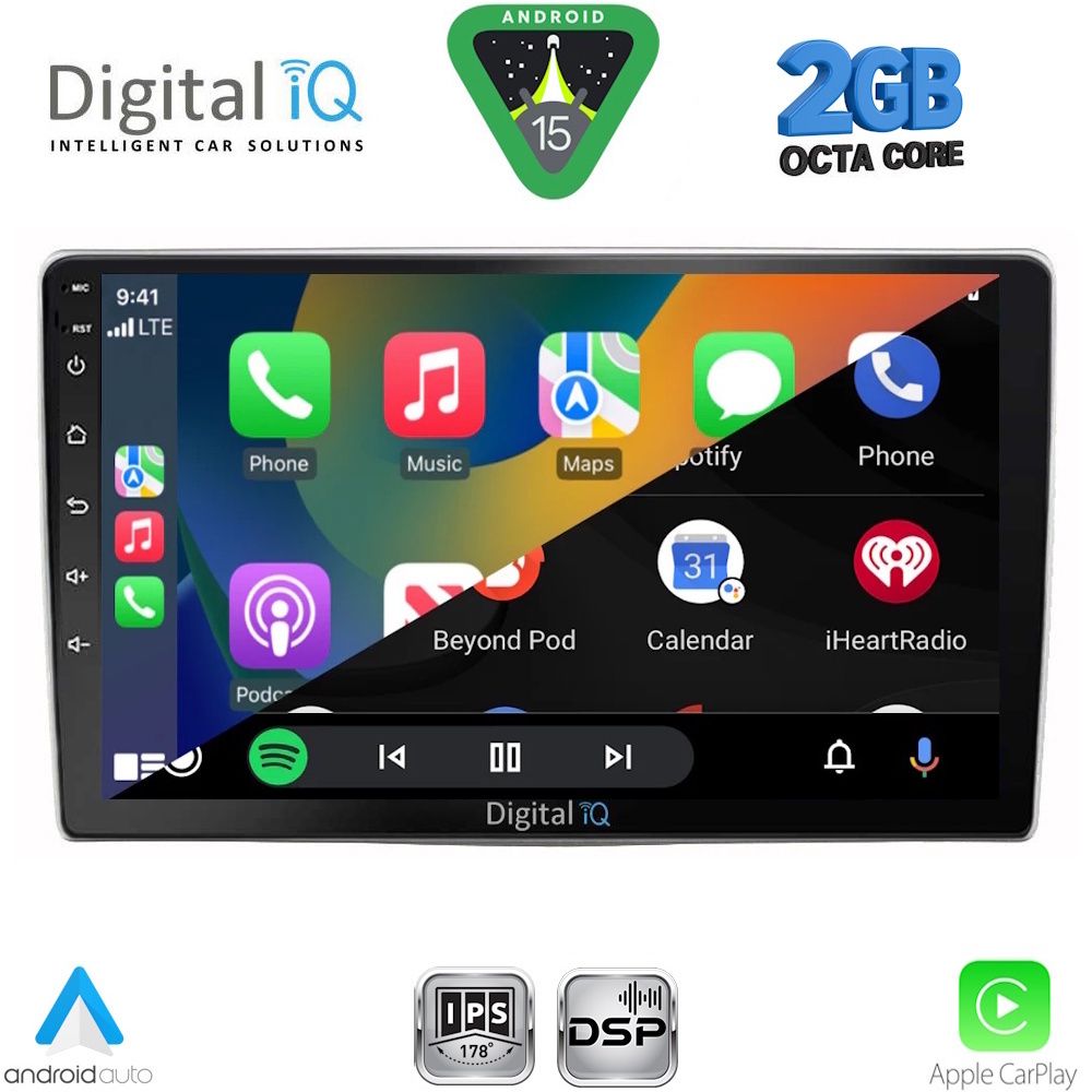 DIGITAL IQ RSF 4028_CPA (9inc) MULTIMEDIA TABLET for ALFA ROMEO MITO mod. 2008-2018 - immagine 2