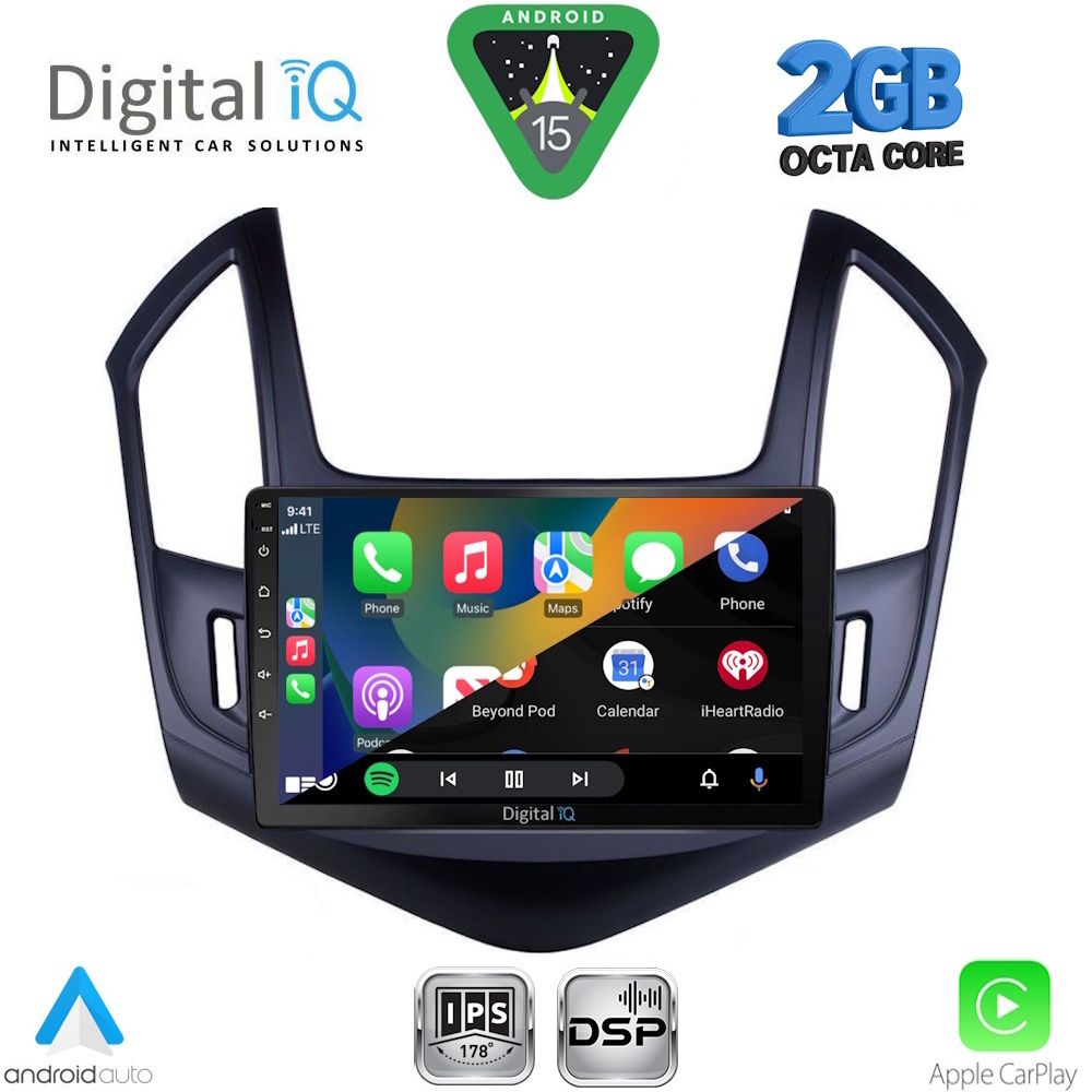DIGITAL IQ RSF 4077_CPA (9inc) MULTIMEDIA TABLET for CHEVROLET CRUZE mod. 2013-2015 - immagine 2