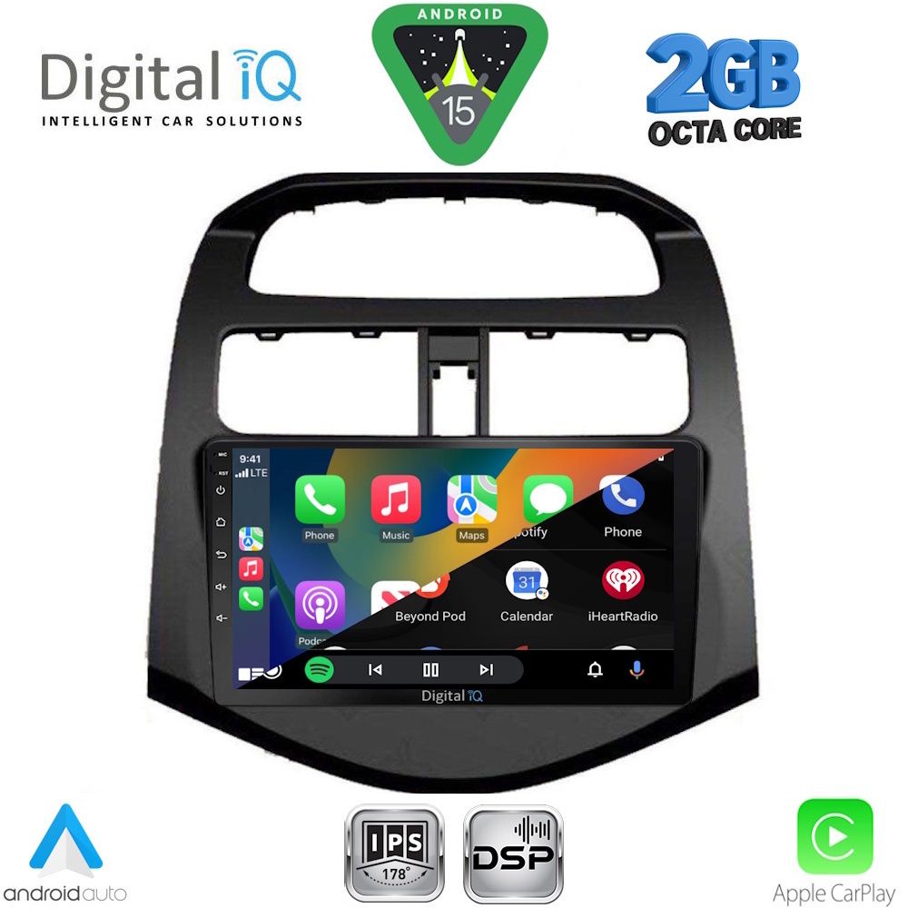 DIGITAL IQ RSF 4078_CPA (9inc) MULTIMEDIA TABLET for CHEVROLET SPARK mod. 2009-2015 - immagine 2