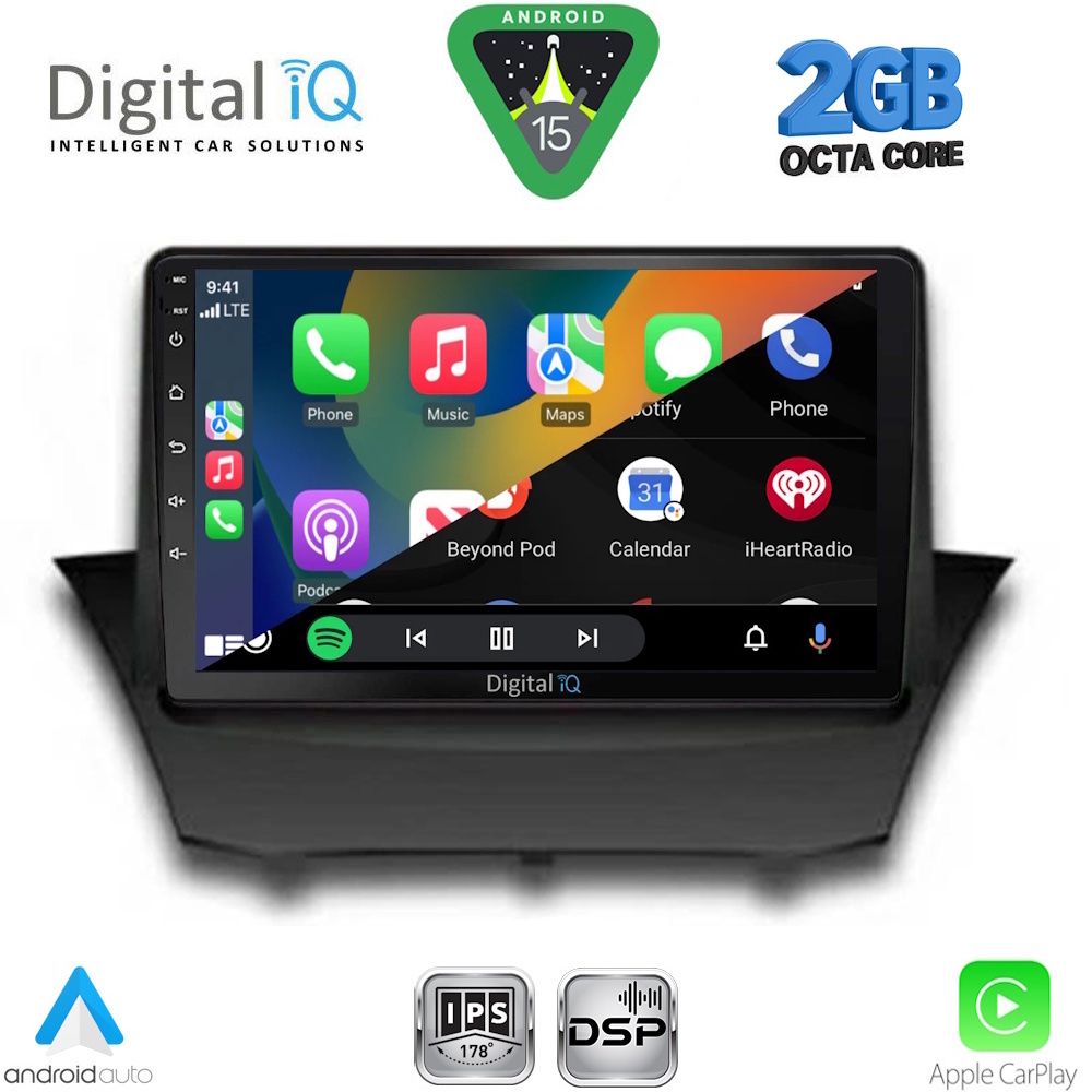 DIGITAL IQ RSF 4154A_CPA (9inc) MULTIMEDIA TABLET for FORD FIESTA mod. 2008-2017 - immagine 2