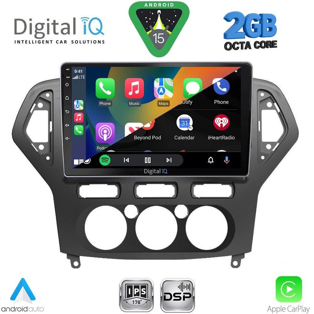 DIGITAL IQ RSF 4162_CPA A/C (10inc) MULTIMEDIA TABLET for FORD MONDEO mod. 2007-2011 - immagine 2