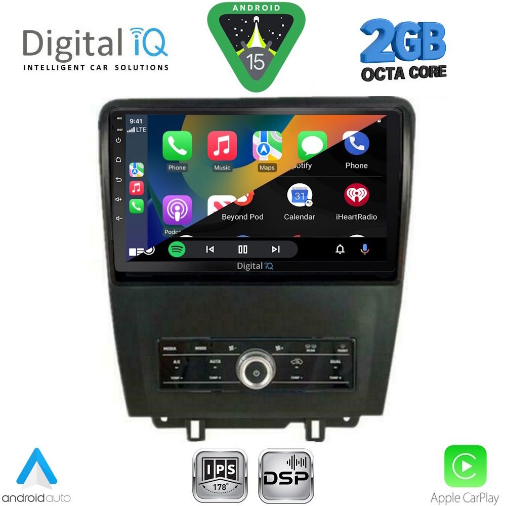 DIGITAL IQ RSF 4165_CPA (9inc) MULTIMEDIA TABLET for FORD MUSTANG mod. 2010-2015 - immagine 2