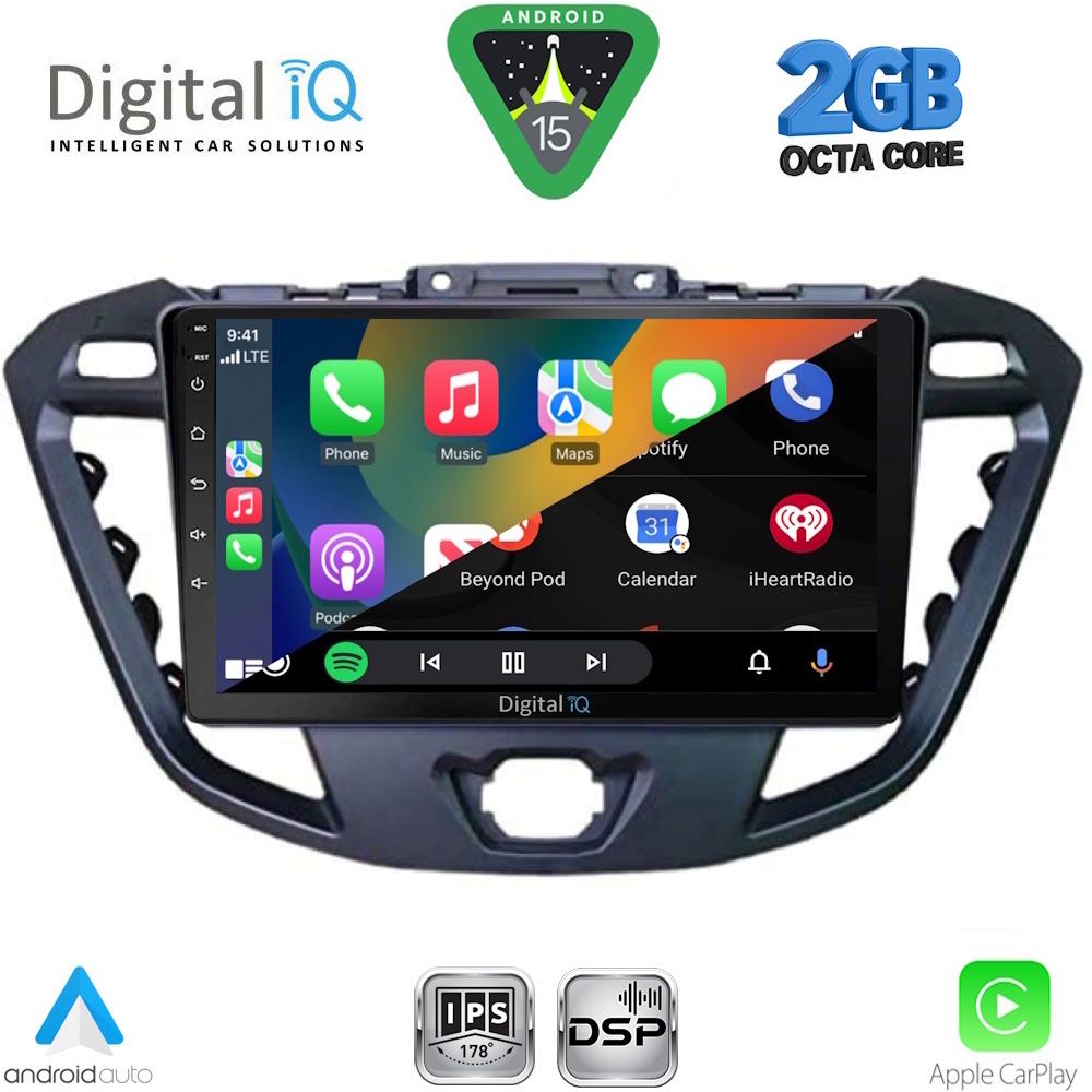 DIGITAL IQ RSF 4177_CPA (9inc) MULTIMEDIA TABLET for FORD TRANSIT CUSTOM | TOURNEO CUSTOM mod. 2013-2019 - immagine 2