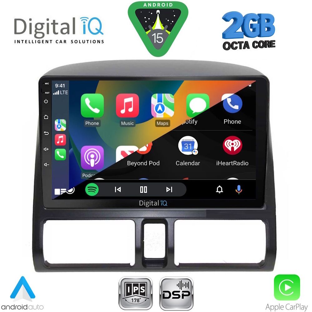 DIGITAL IQ RSF 4196_CPA CLIMA (9inc) MULTIMEDIA TABLET for HONDA CRV mod. 1996-2006 - immagine 2