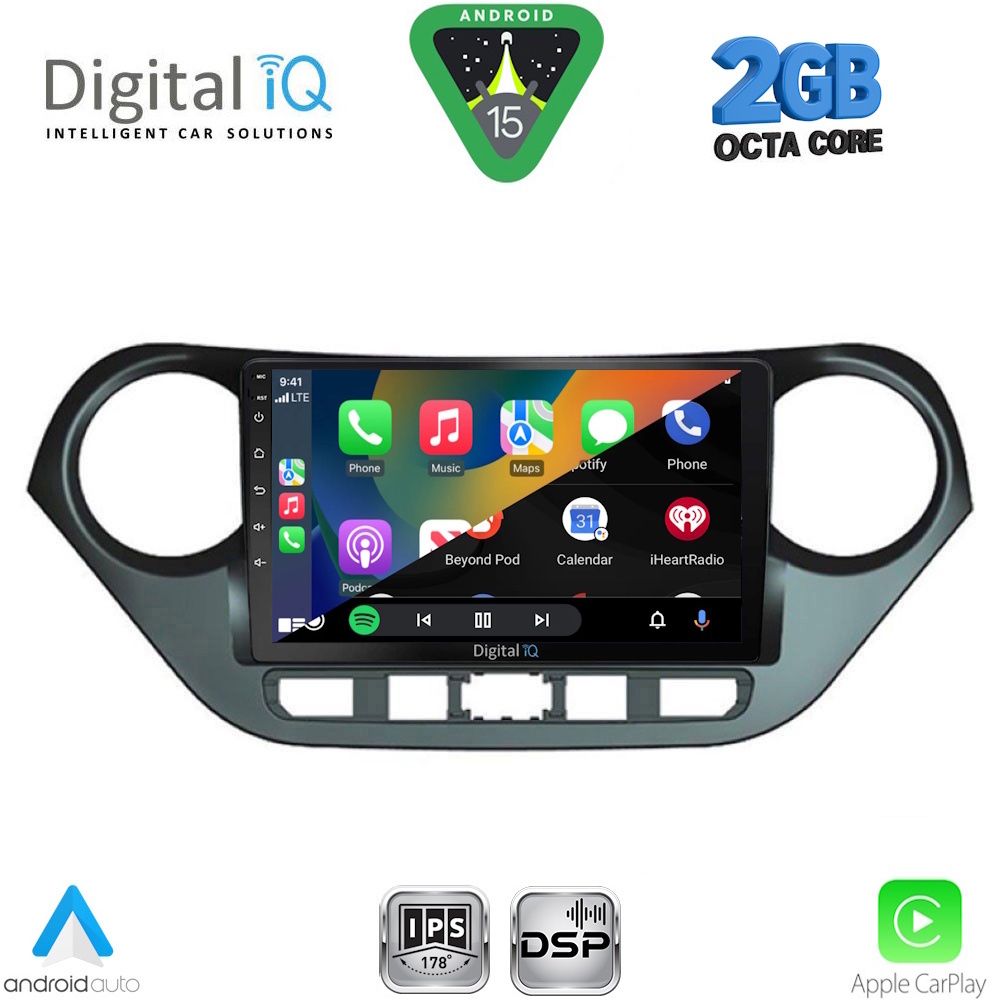 DIGITAL IQ RSF 4224_CPA (9inc) MULTIMEDIA TABLET for HYUNDAI i10 mod. 2014-2020 - immagine 2