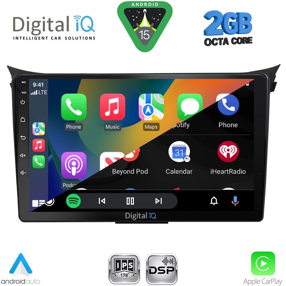 DIGITAL IQ RSF 4232_CPA (9inc) MULTIMEDIA TABLET for HYUNDAI i30 mod. 2012-2017 - immagine 2