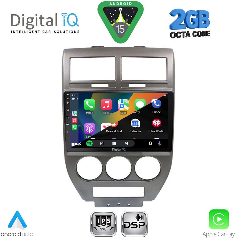 DIGITAL IQ RSF 4276_CPA (10inc) MULTIMEDIA TABLET for JEEP COMPASS - PATRIOT mod. 2007-2016 - immagine 2