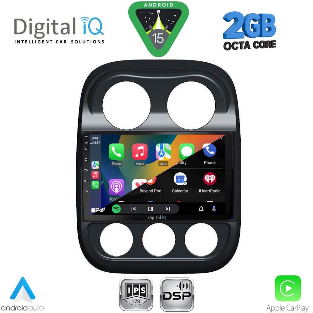 DIGITAL IQ RSF 4277_CPA (10inc) MULTIMEDIA TABLET for JEEP COMPASS - PATRIOT mod. 2007-2016 - immagine 2