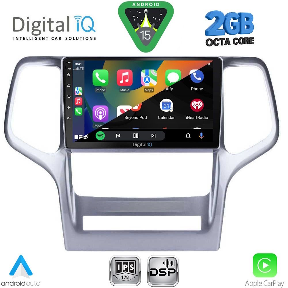 DIGITAL IQ RSF 4282_CPA (9inc) MULTIMEDIA TABLET for JEEP GRAND CHEROKEE mod. 2011-2014 - immagine 2