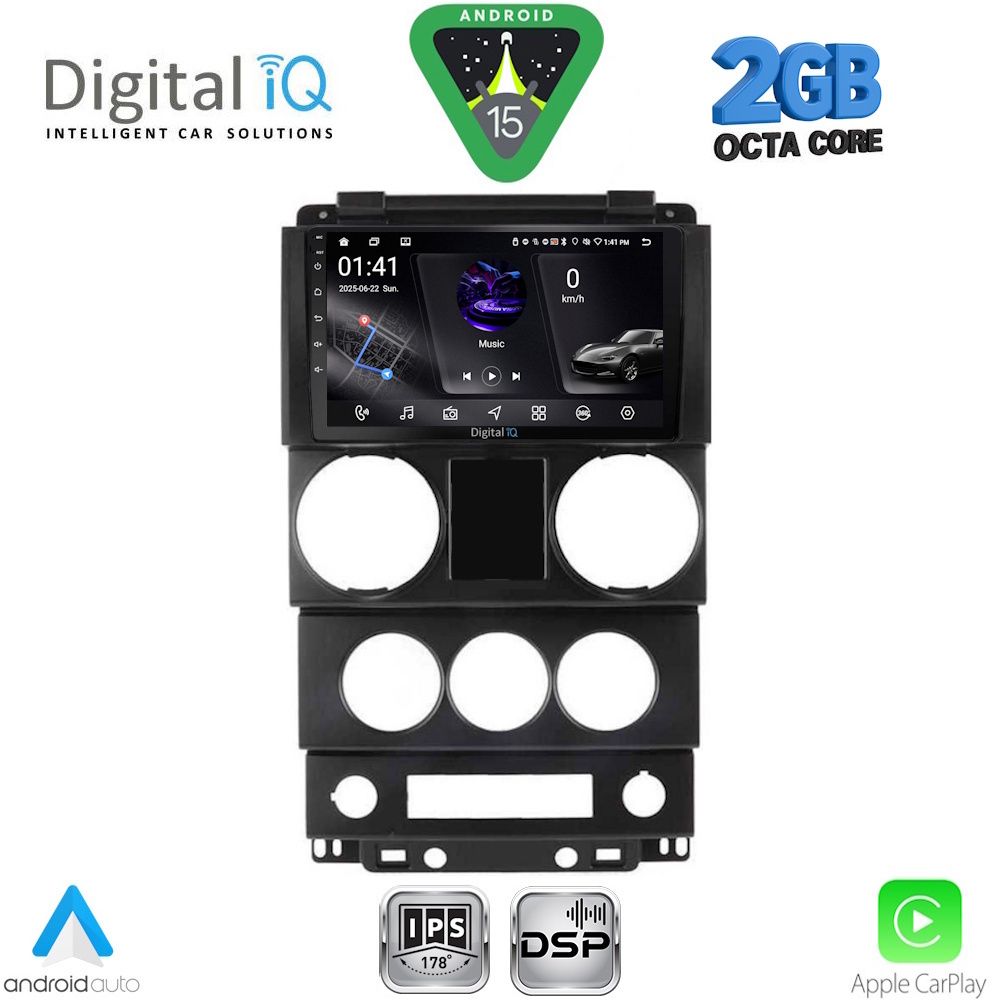 DIGITAL IQ RSF 4292_CPA (9inc) MULTIMEDIA TABLET for JEEP WRANGLER mod. 2006-2011