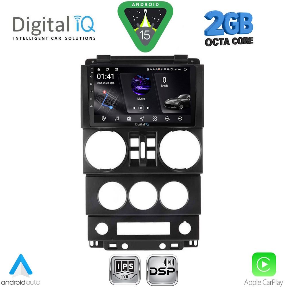 DIGITAL IQ RSF 4294_CPA (9inc) MULTIMEDIA TABLET for JEEP WRANGLER mod. 2006-2011