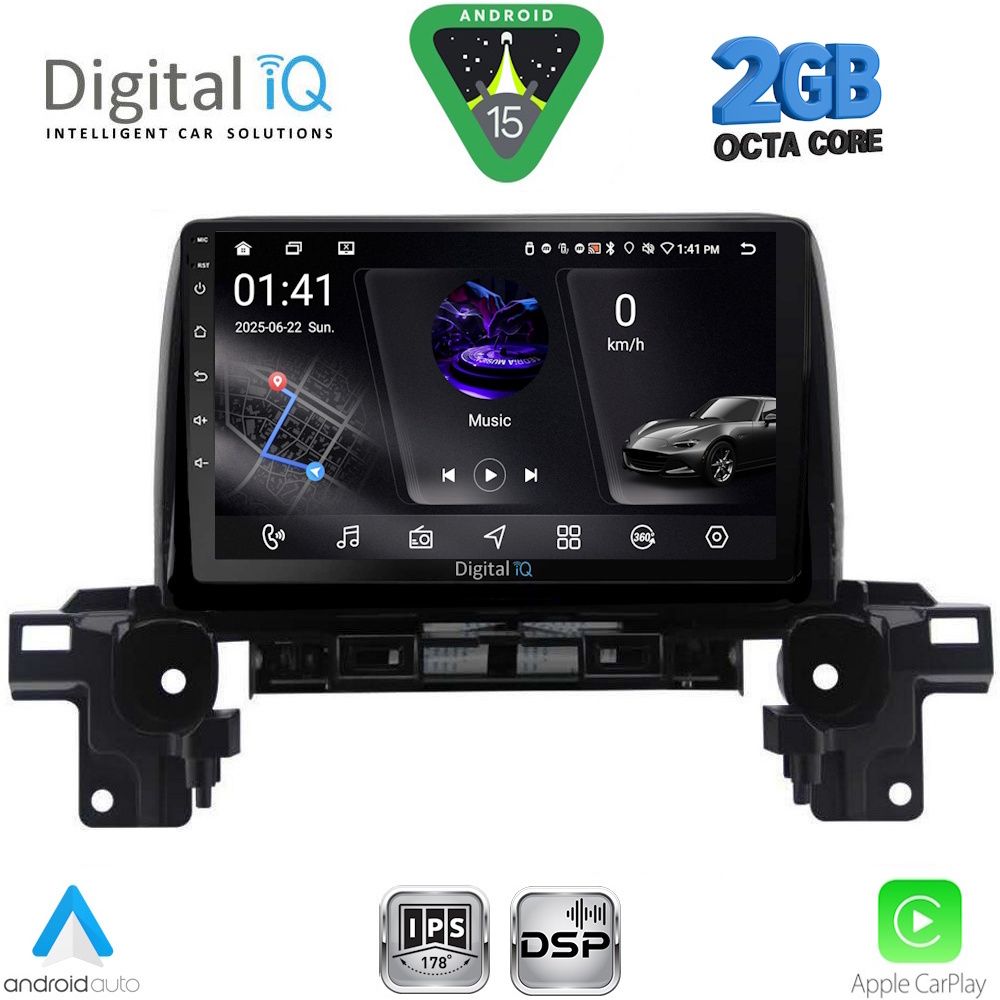 DIGITAL IQ RSF 4381_CPA (9inc) MULTIMEDIA TABLET for MAZDA CX5 mod. 2017-2025
