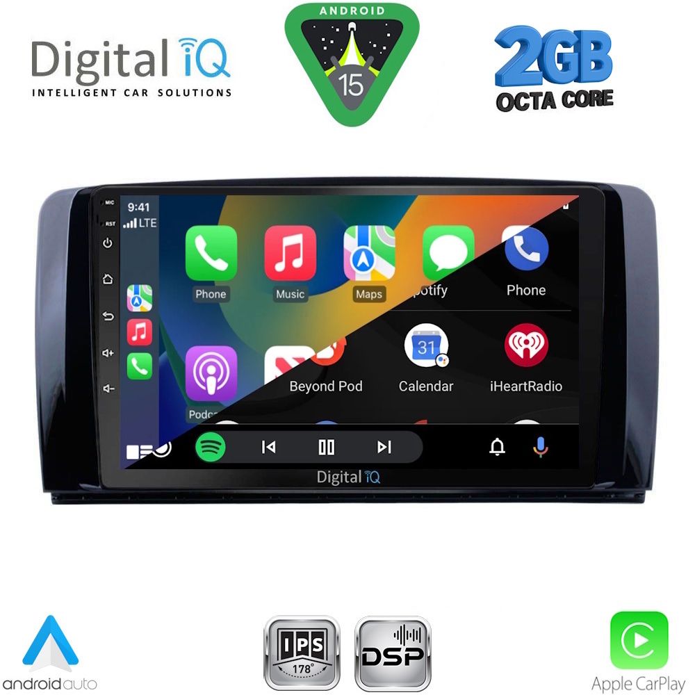DIGITAL IQ RSF 4422_CPA (9inc) MULTIMEDIA TABLET for MERCEDES R (W251) mod. 2006-2015 - immagine 2