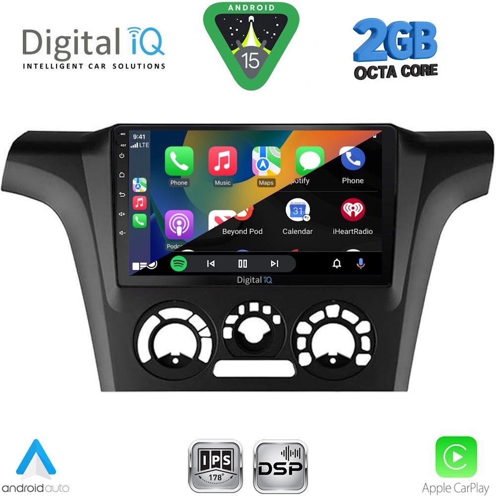 DIGITAL IQ RSF 4441_CPA A/C (9inc) MULTIMEDIA TABLET for MITSUBISHI OUTLANDER mod. 2001-2005 - immagine 2