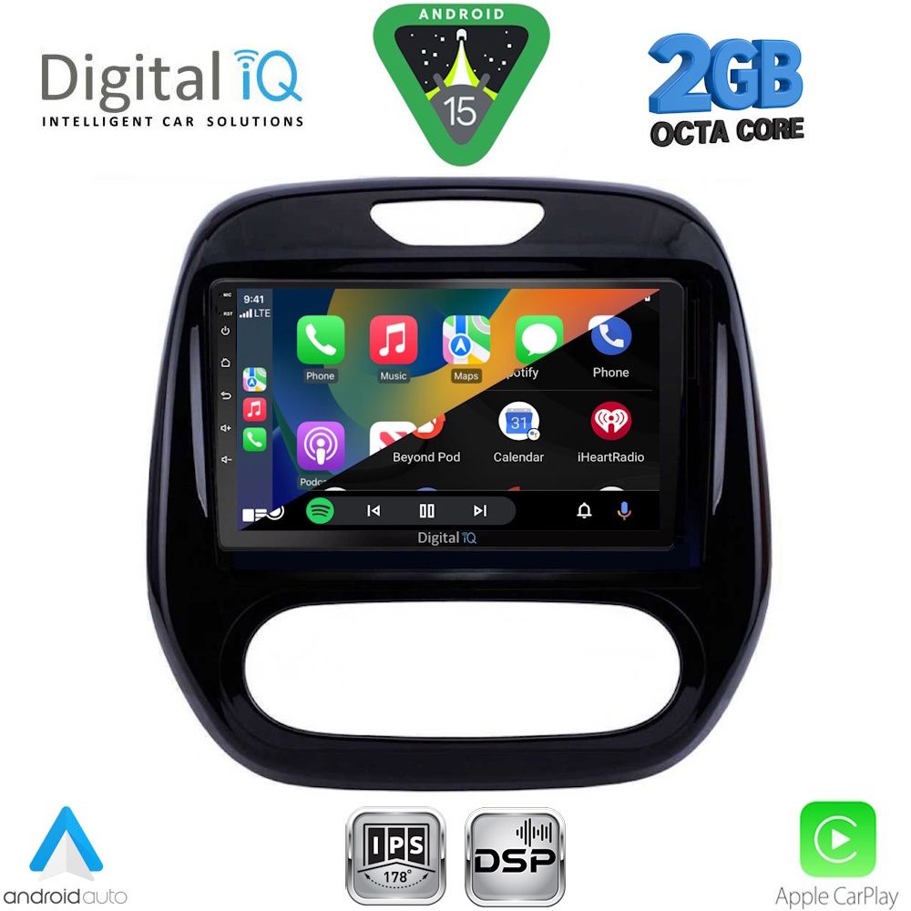 DIGITAL IQ RSF 4542_CPA (9inc) MULTIMEDIA TABLET for RENAULT CAPTUR mod. 2013-2019 - immagine 2