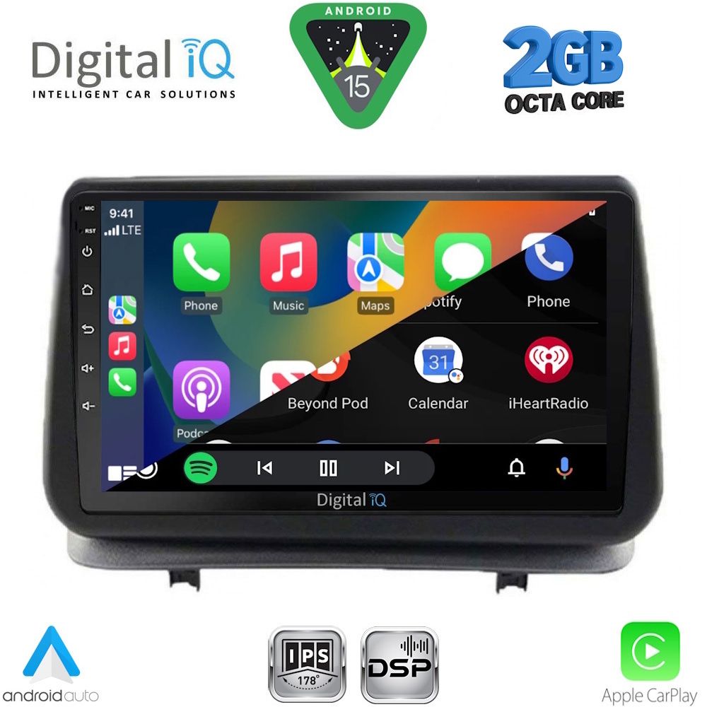 DIGITAL IQ RSF 4543_CPA (9inc) MULTIMEDIA TABLET for RENAULT CLIO mod. 2005-2011 - immagine 2