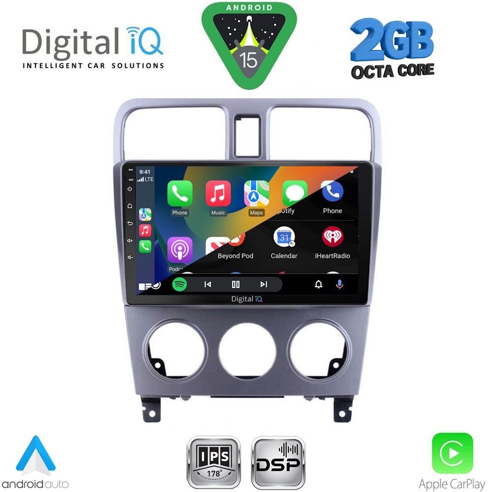 DIGITAL IQ RSF 4661_CPA (9inc) MULTIMEDIA TABLET for SUBARU FORESTER mod. 2002-2008 - immagine 2