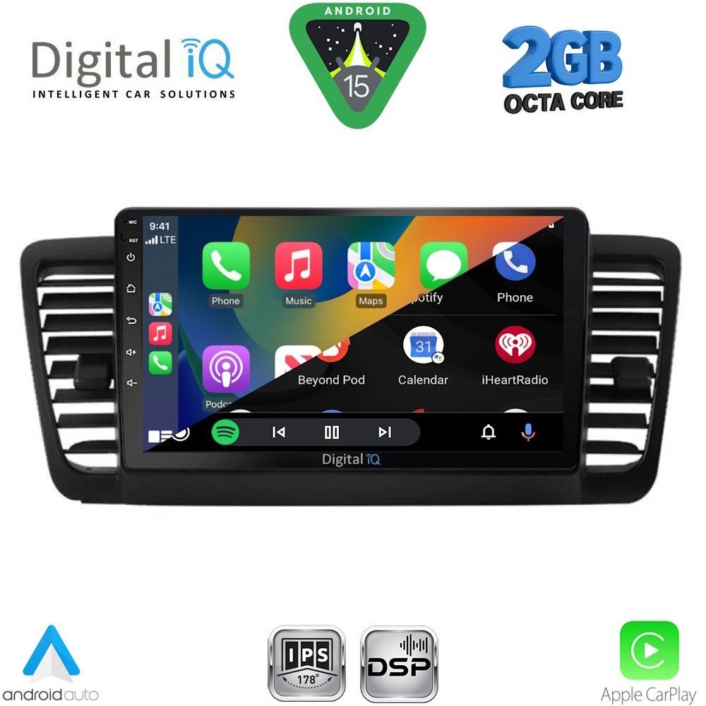 DIGITAL IQ RSF 4665_CPA (9inc) MULTIMEDIA TABLET for SUBARU LEGACY - OUTBACK mod. 2002-2008 - immagine 2