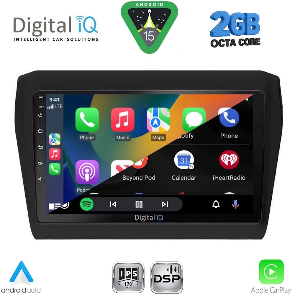 DIGITAL IQ RSF 4686_CPA (9inc) MULTIMEDIA TABLET for SUZUKI SWIFT mod. 2017-2026 - immagine 2