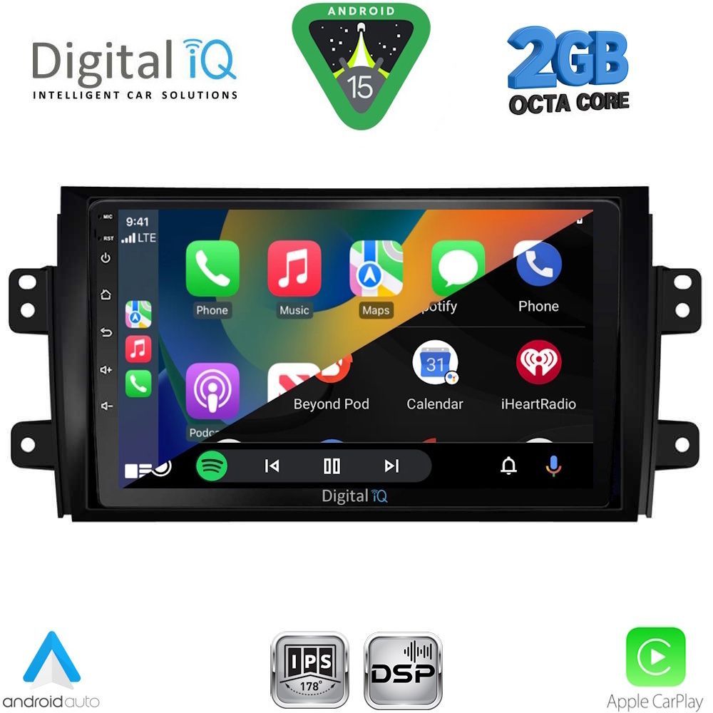 DIGITAL IQ RSF 4688_CPA (9inc) MULTIMEDIA TABLET for FIAT SEDICI – SUZUKI SX4 mod. 2005-2013 - immagine 2
