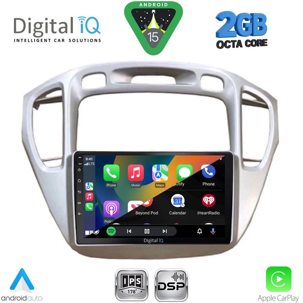 DIGITAL IQ RSF 4718_CPA (9inc) MULTIMEDIA TABLET for TOYOTA HIGHLANDER mod. 2002-2009 - immagine 2