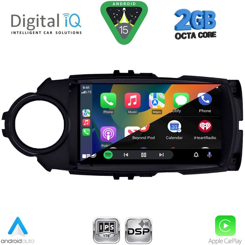 DIGITAL IQ RSF 4737FL_CPA (9inc) MULTIMEDIA TABLET for TOYOTA YARIS mod. 2015-2020 - immagine 2